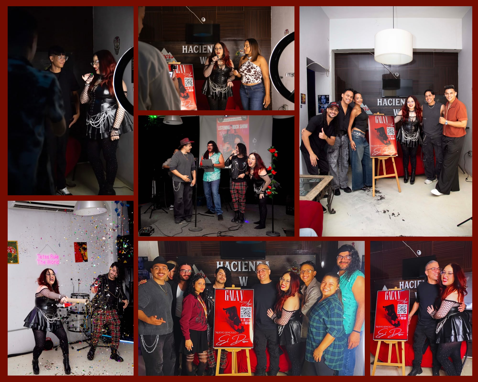Gala V junto a invitados, colegas y miembros de la industria durante el Listening Party + Unplugged Show de “El Deseo”.
