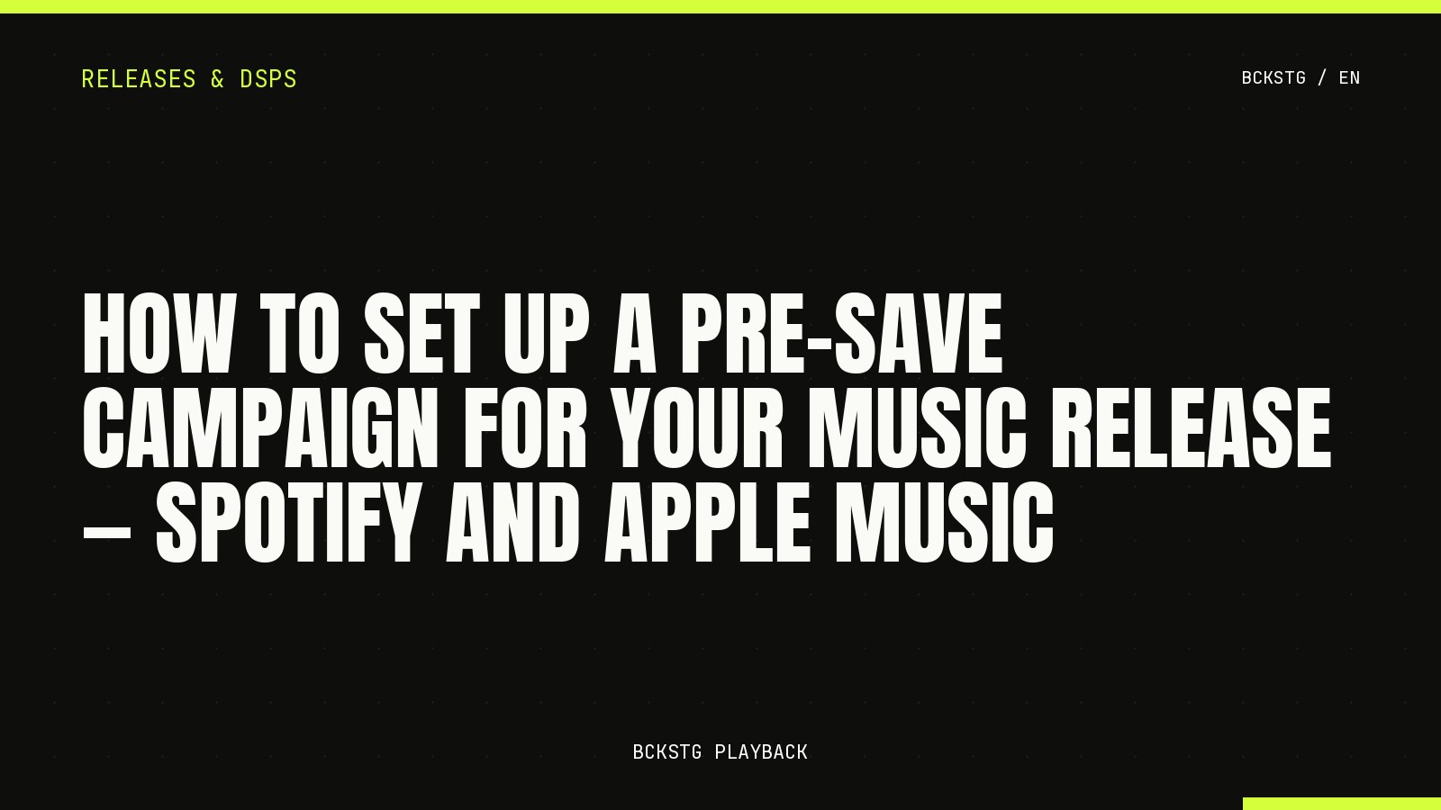 How to Set Up a Pre-Save Campaign for Your Music Release, Spotify and Apple Music