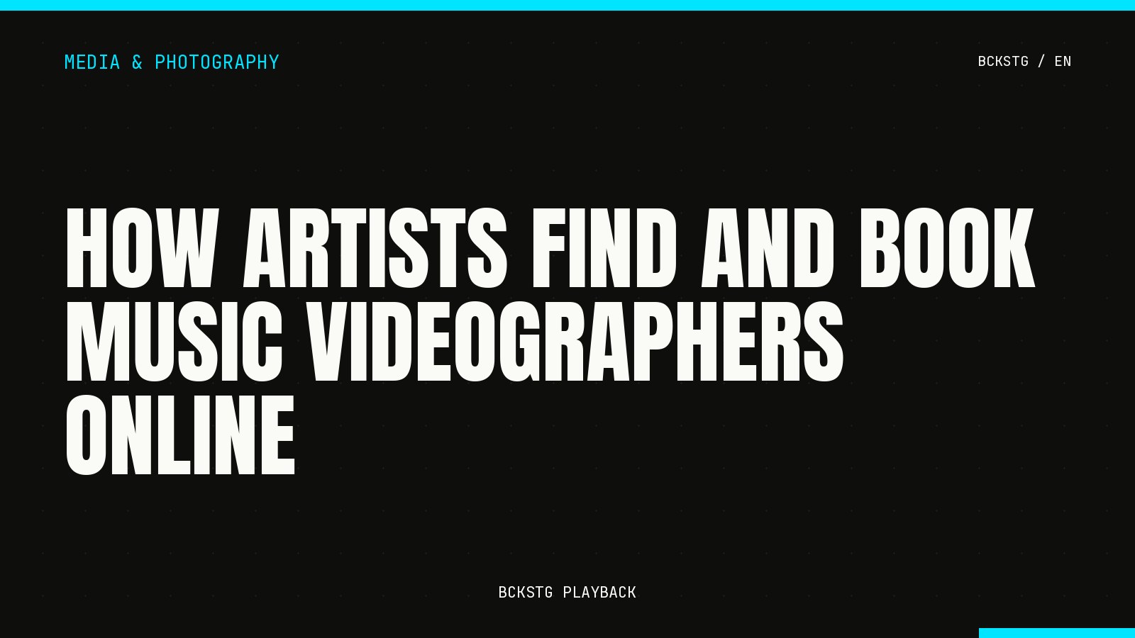 How Artists Find and Book Music Videographers Online