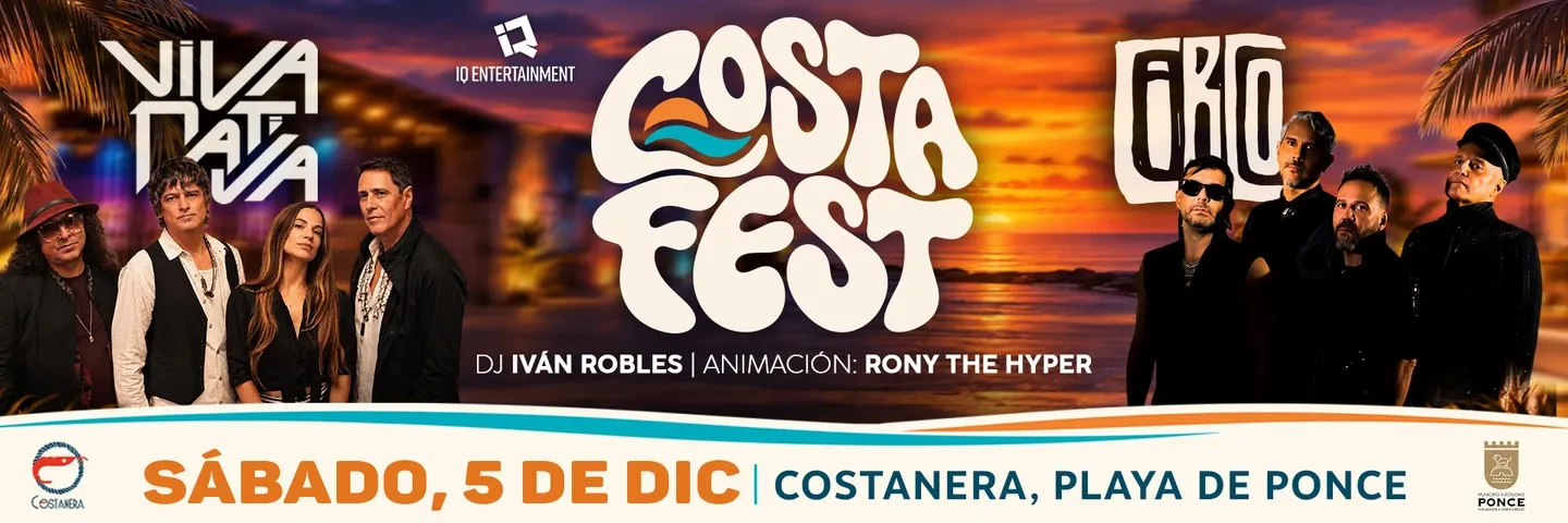 Viva Nativa y Circo encabezan el primer Costa Fest en la playa de Ponce