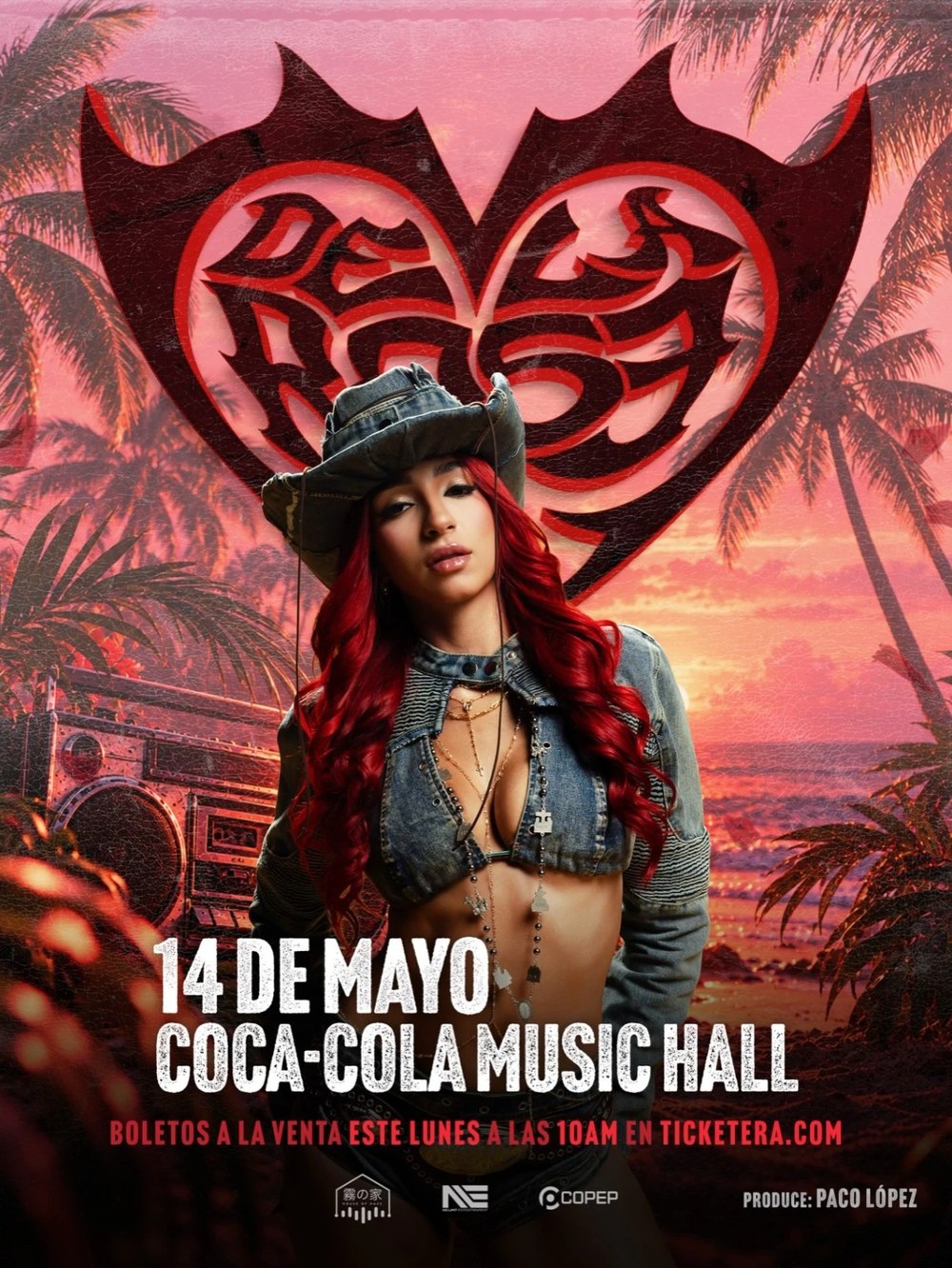 De La Rose Live in Puerto Rico concert poster, May 14 at Coca-Cola Music Hall.