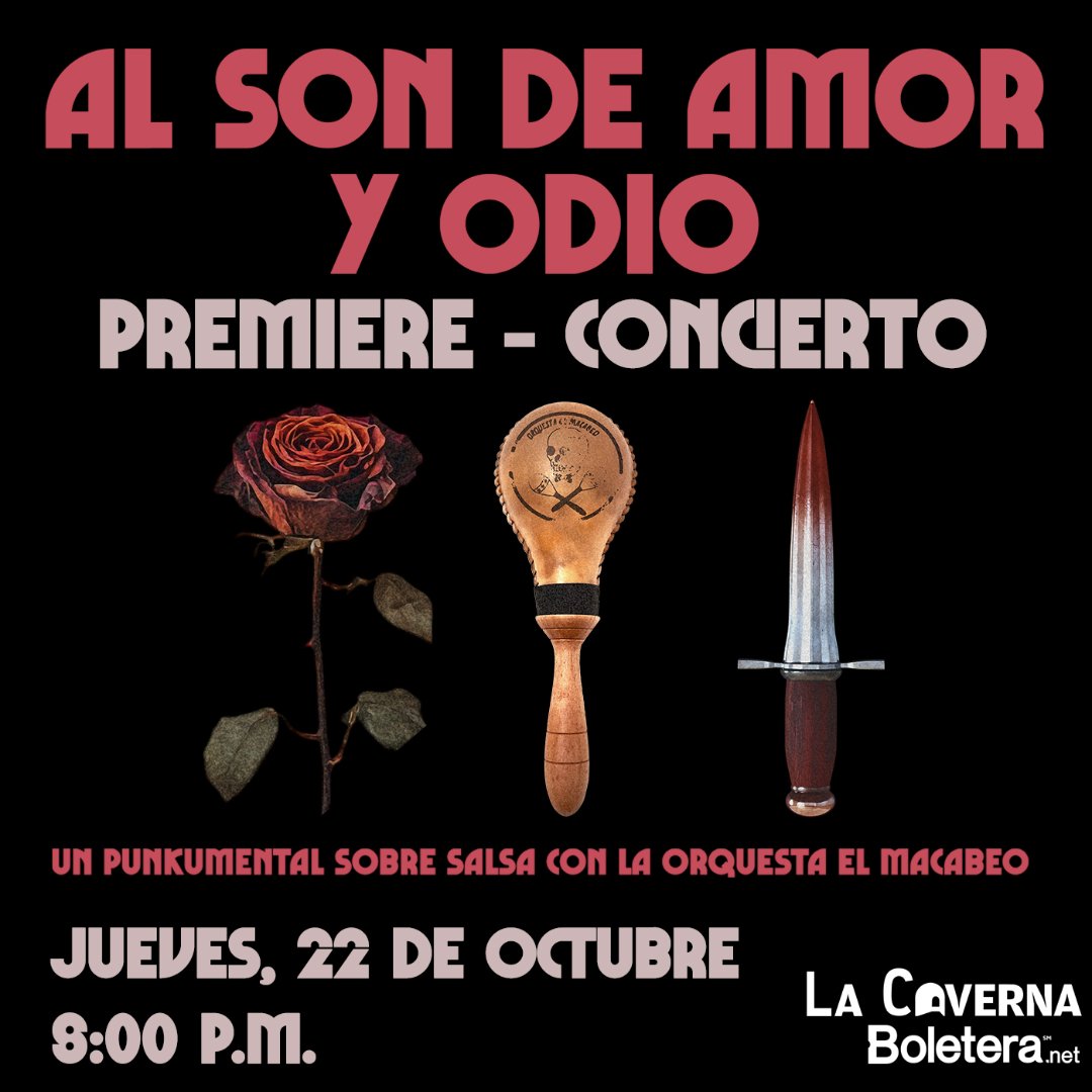 AL SON DE AMOR Y ODIO., flyer