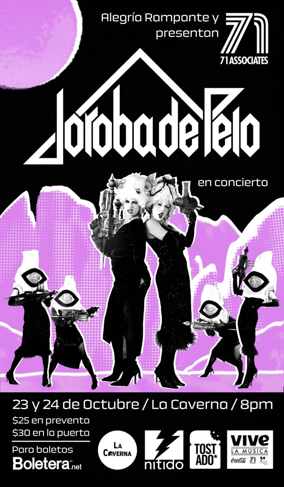 ALEGRIA RAMPANTE PRESENTA JOROBA DE PELO, flyer