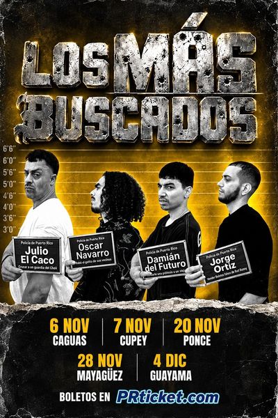 Los Más Buscados, flyer