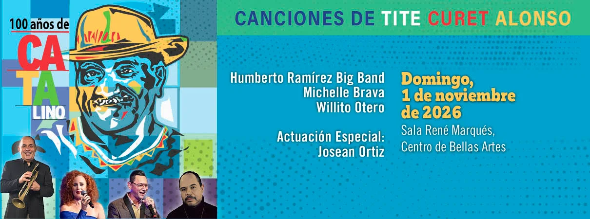 Canciones de Tite Curet Alonso 100 Años de Catalino, flyer